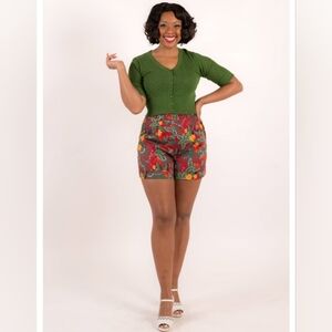 Collectif Jojo Jungle Floral Shorts NWT